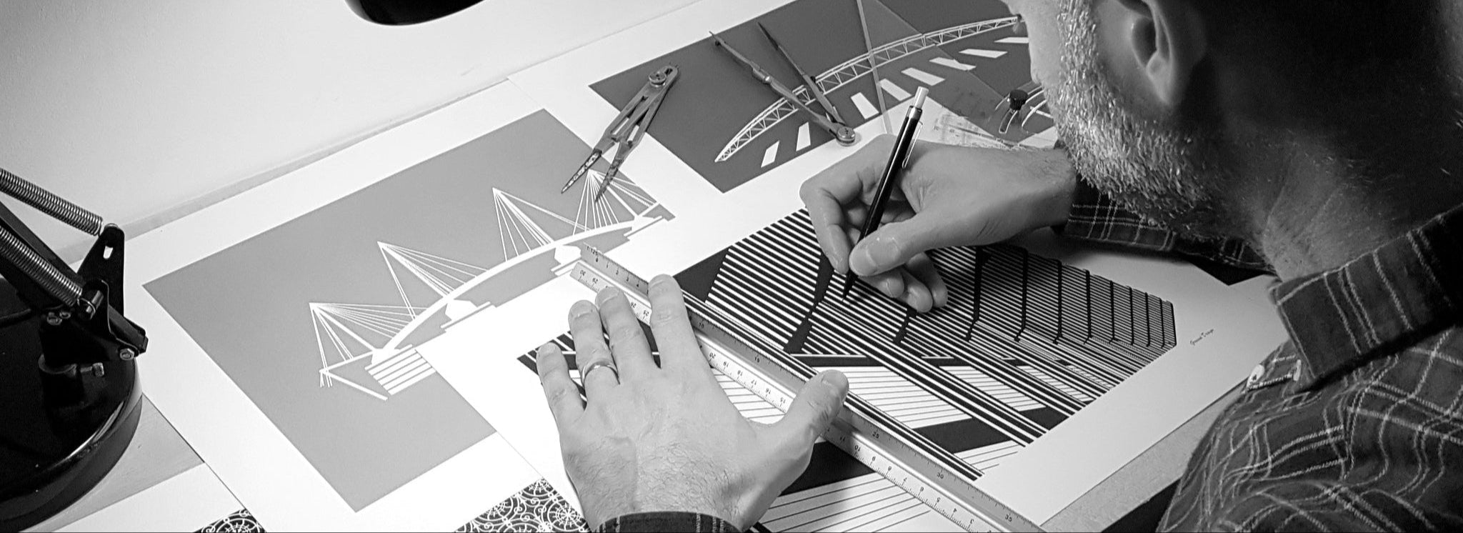 Ground Designs football stadium artwork and T-shirts — minimalist designs for true supporters