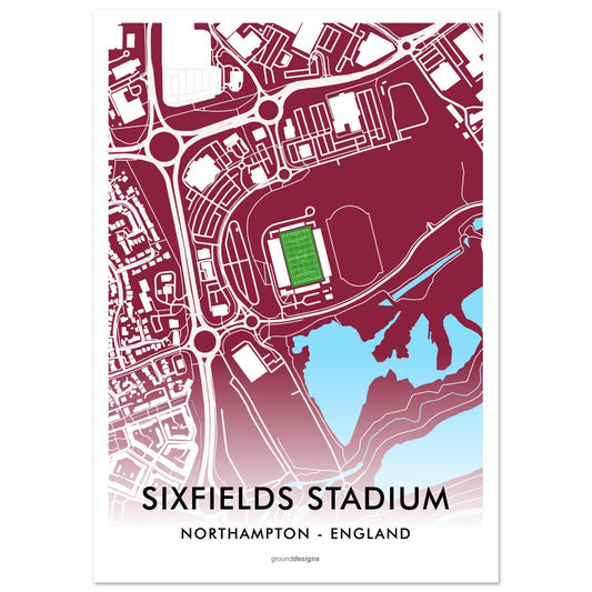Sixfields Map Northampton Town – Ground Designs